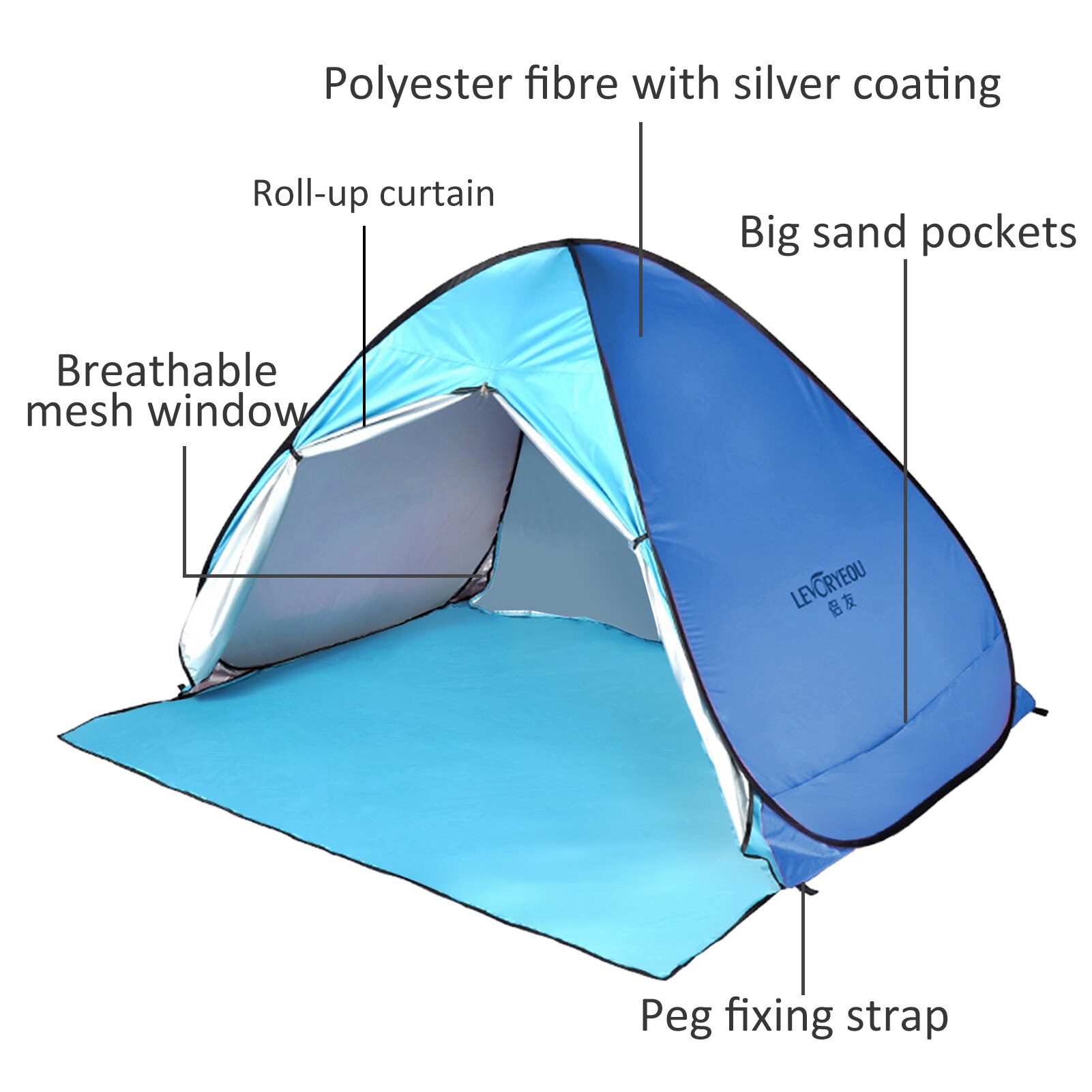 Cheap Goat Tents Outdoor Camping Tent Pop up Fun Play Tent Automatic Instant Tent UV Protection Tent Sun Shade Awning for Camping Beach Backyard Tents 
